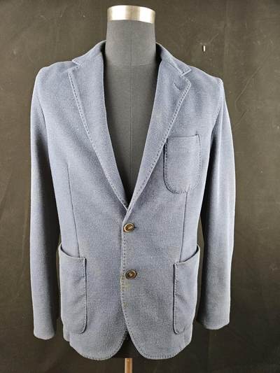 0元起拍勋章 第340期 咸鱼国勋章拍卖专场 3月22日（周日）下午6：00开始 - 古着蓝西服 胸围98 衣长70 肩宽44 袖长62