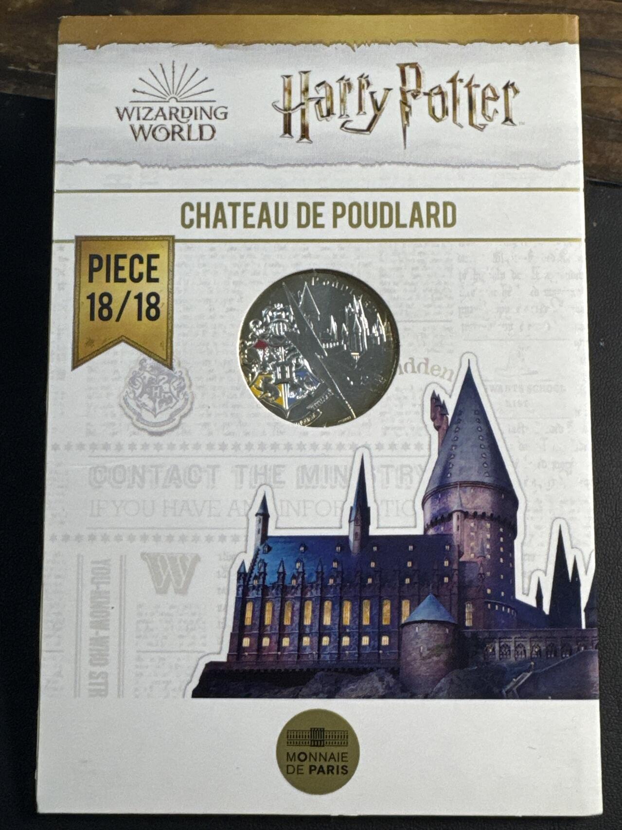 ❤️【币观天下】❤️ 第345期钱币拍卖场- 2026.3.20周五晚上6点半场 长期征集拍品  法国2021年哈利波特系列第18枚霍格沃茨城堡彩色银币卡册