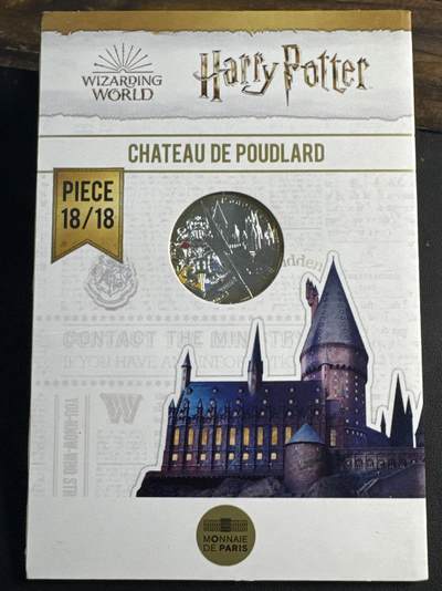 ❤️【币观天下】❤️ 第345期钱币拍卖场- 2026.3.20周五晚上6点半场 长期征集拍品  - 法国2021年哈利波特系列第18枚霍格沃茨城堡彩色银币卡册