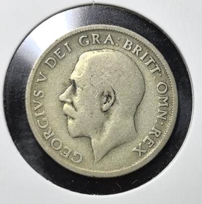 外国优质老铜币银币苏联纪念章，每周六晚九点倒数截拍，满百包邮可寄存，持续收拍 - 英国乔治五世1920年1先令银币。正面为国王头像，背面是戴冠雄狮与王冠，见证英国战前货币体系，1947 年后改为铜镍材质。