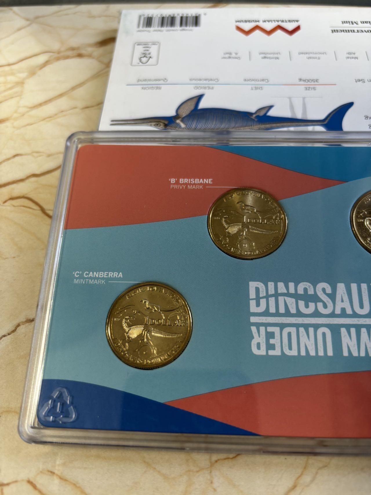 第194期拍卖 澳大利亚2022年恐龙标本系列可怕的蜥蜴纪念套币