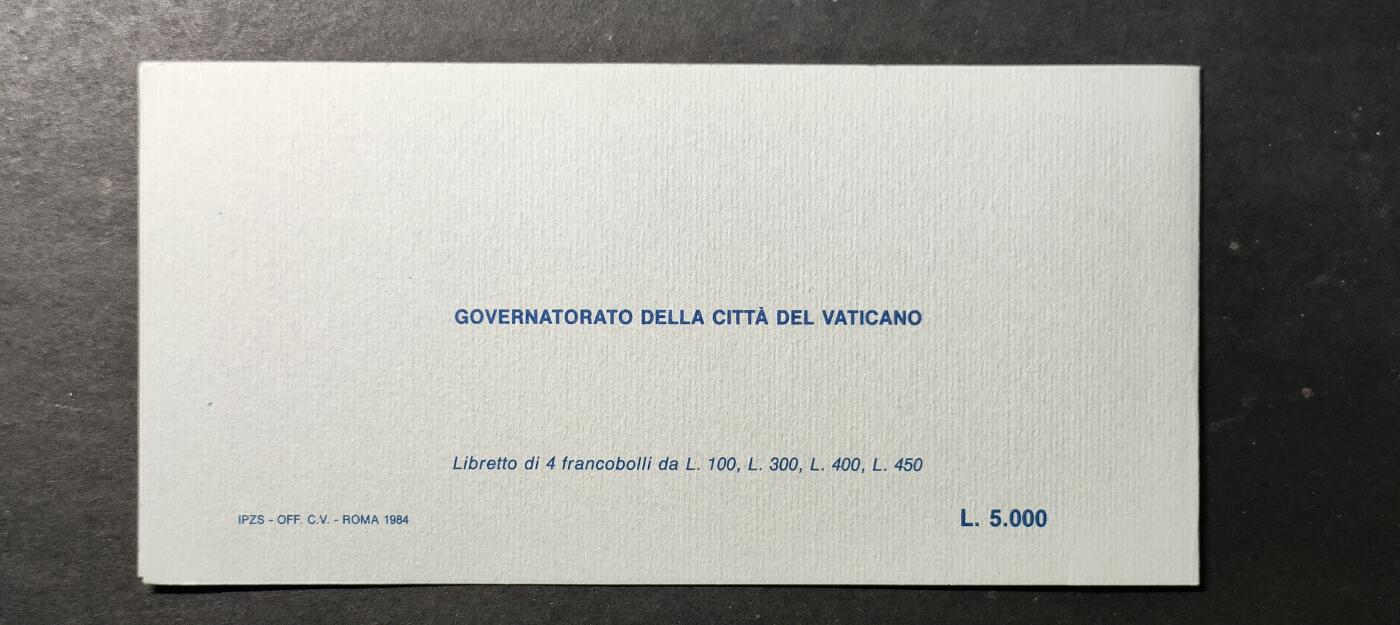 ↓君缘收藏764期☞钱币邮品↓无佣金、可寄存、满30元包邮  梵蒂冈邮票，1984年教皇保罗二世世界各地巡访邮票小本票