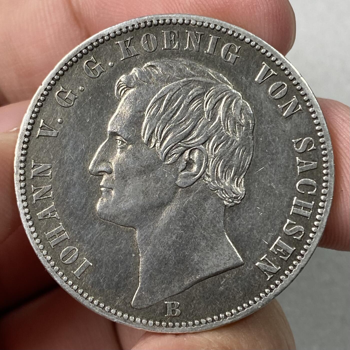 万国钱币拍卖第063期 1871德国萨克森普法胜利泰勒 经典骑马女武神 胜利系列发行量最少品种 原味黑彩