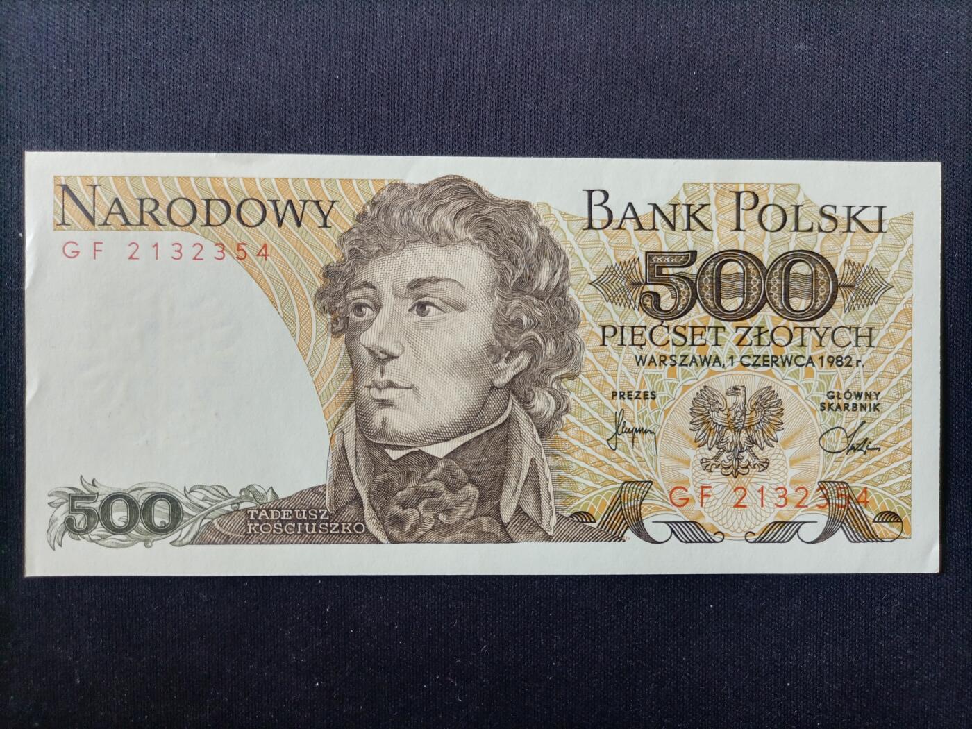 【游宝拍卖】丙午马年第14期 波兰-500兹罗提【1982年 全新UNC-】