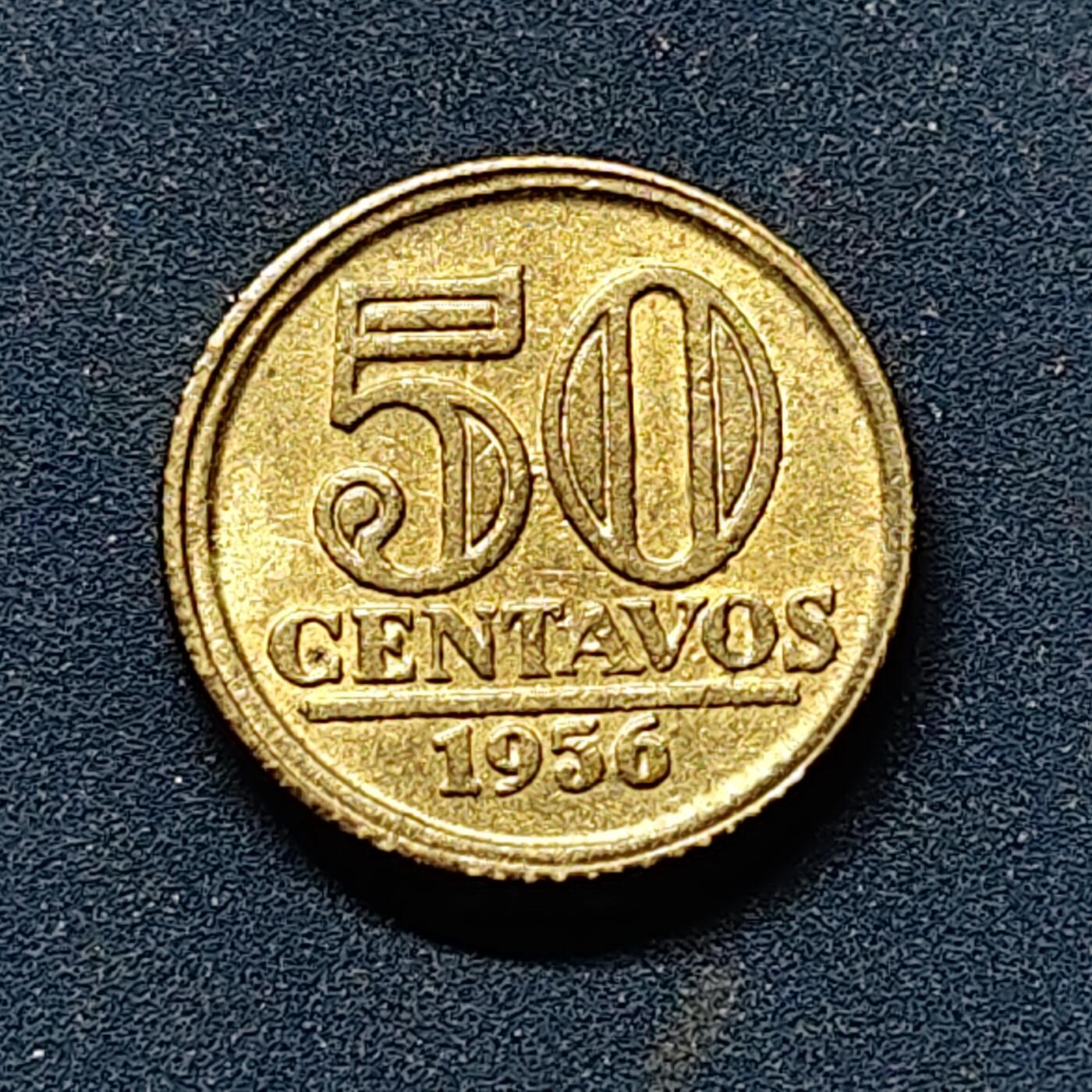 【全场包邮】纯粹捡漏拍512场 巴西1956年50分