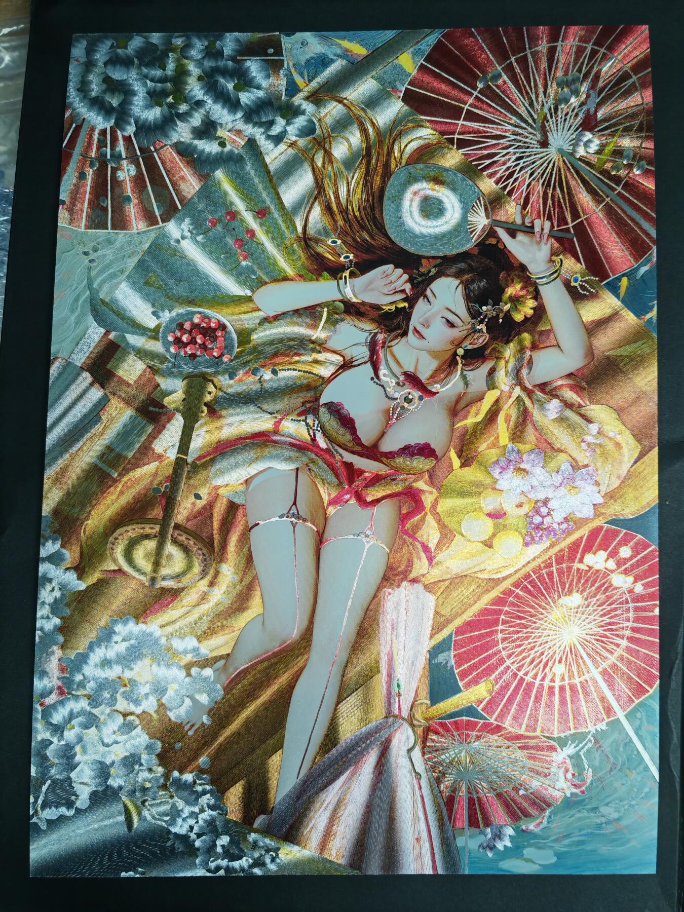 阳大大卡牌拍卖第105期（持续收拍品，周五晚上九点截拍，进群福利早知道） 【A4限编粗闪】焱卡文化-刷子 人间传 商玲珑 编号A4粗闪 限编138/300