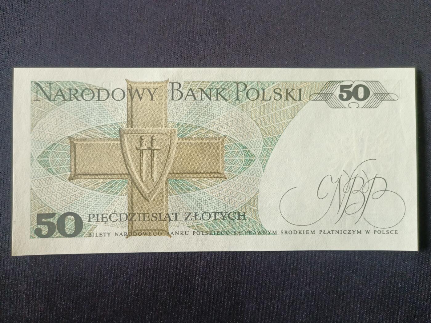 【游宝拍卖】丙午马年第14期 波兰-50兹罗提【1988年 全新UNC】