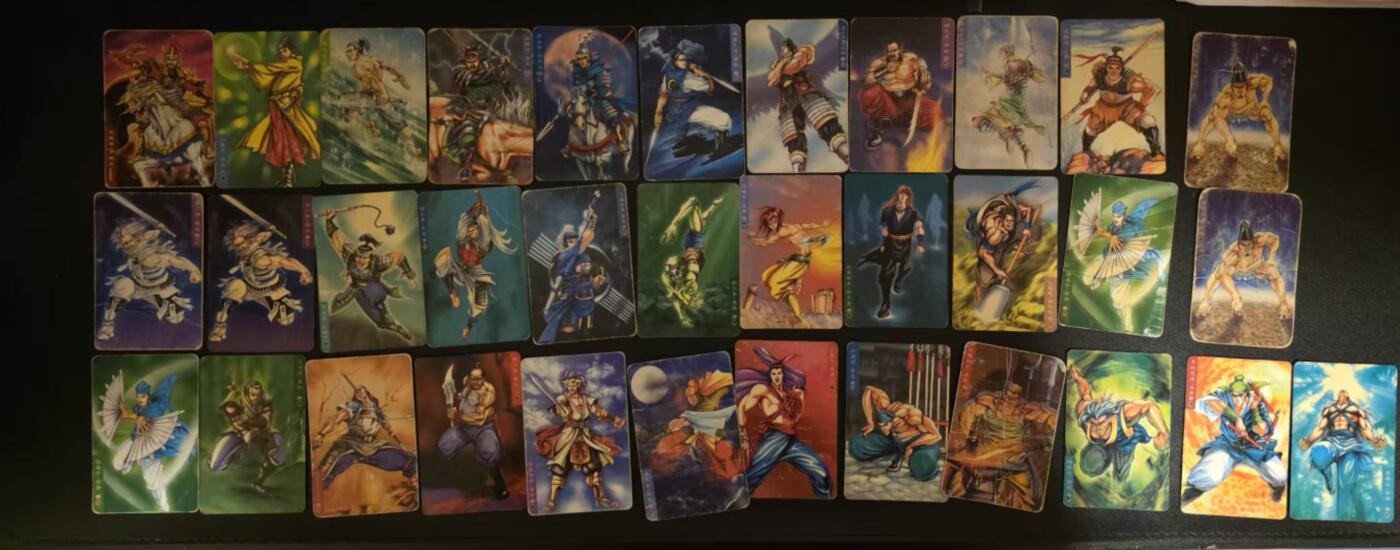 龙虎卡牌-七九场（满200元包邮，无佣金，每周六结拍，欢迎送拍） 普卡小卡34张 统一小浣熊水浒卡 (有覆膜卡 有纸面卡 伊拉克战损品)