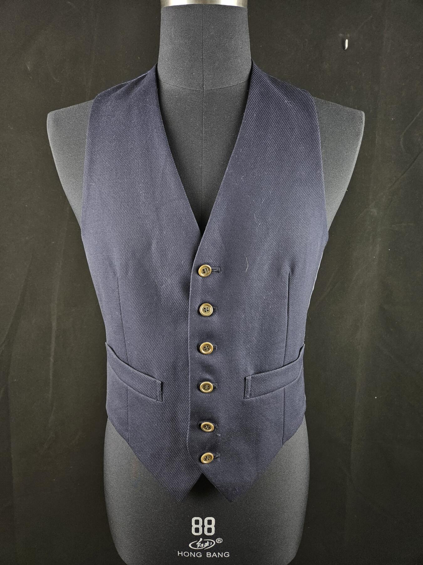 0元起拍勋章 第340期 咸鱼国勋章拍卖专场 3月22日（周日）下午6：00开始 古着蓝马甲 马裤呢面料 胸围88