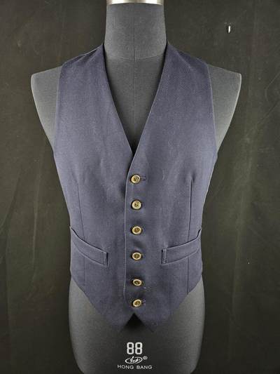 0元起拍勋章 第340期 咸鱼国勋章拍卖专场 3月22日（周日）下午6：00开始 - 古着蓝马甲 马裤呢面料 胸围88