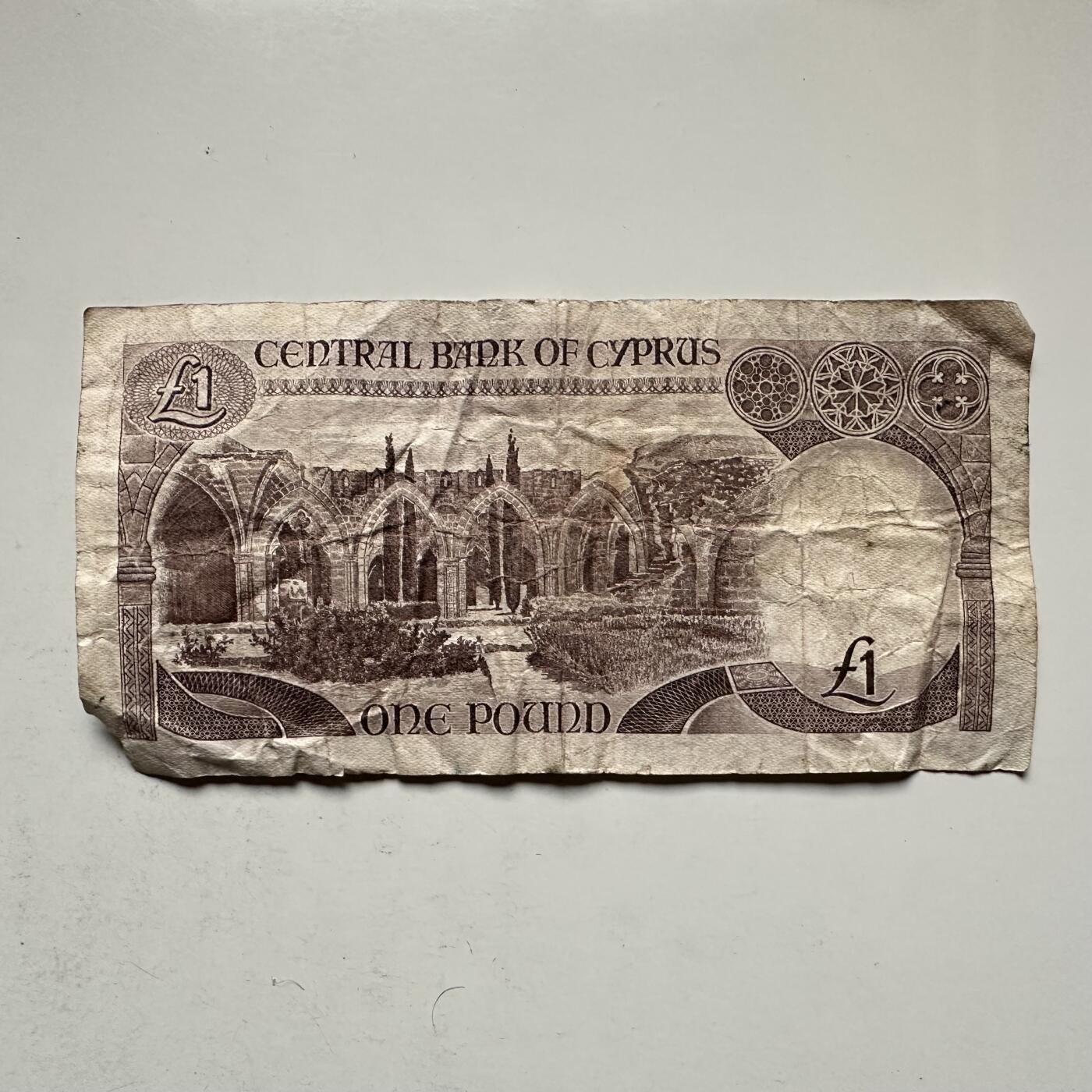 🌹外币初藏🌹🐯2026年第30场   每周二四六晚8️⃣点 接代拍 塞浦路斯1982年版1塞浦路斯镑纸币