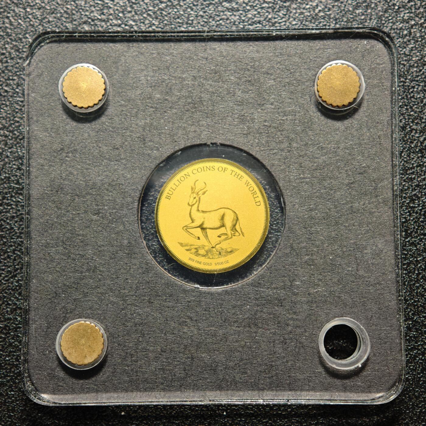 【德藏】世界币章拍卖第168期（拍品征集中~欢迎藏友联系） 1000德国马克微型金钞 1/500盎司 999金 及 乍得跳羚微型金币 1/500盎司 999金