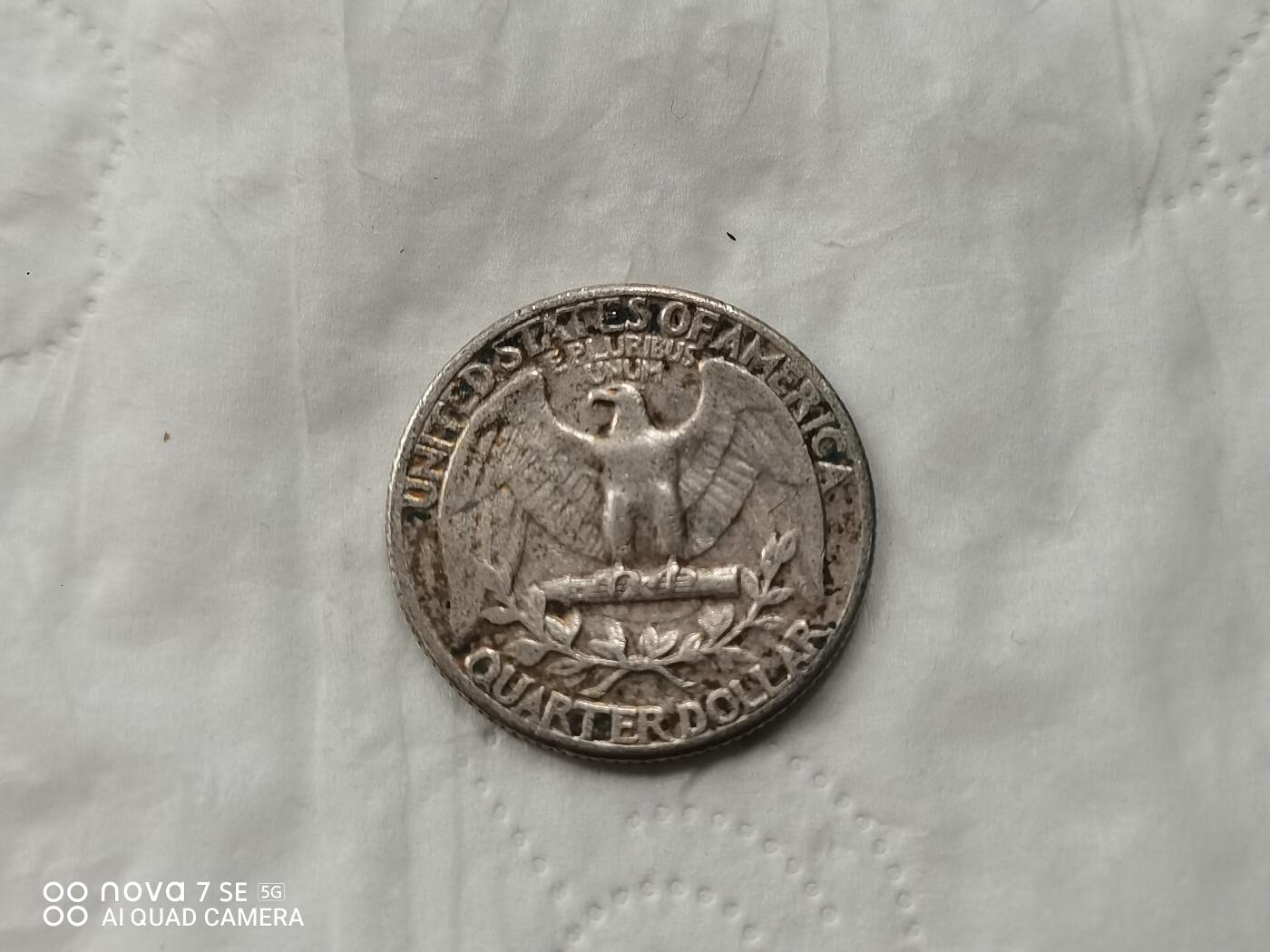 银币 1948年美国25分银币（6.2克）