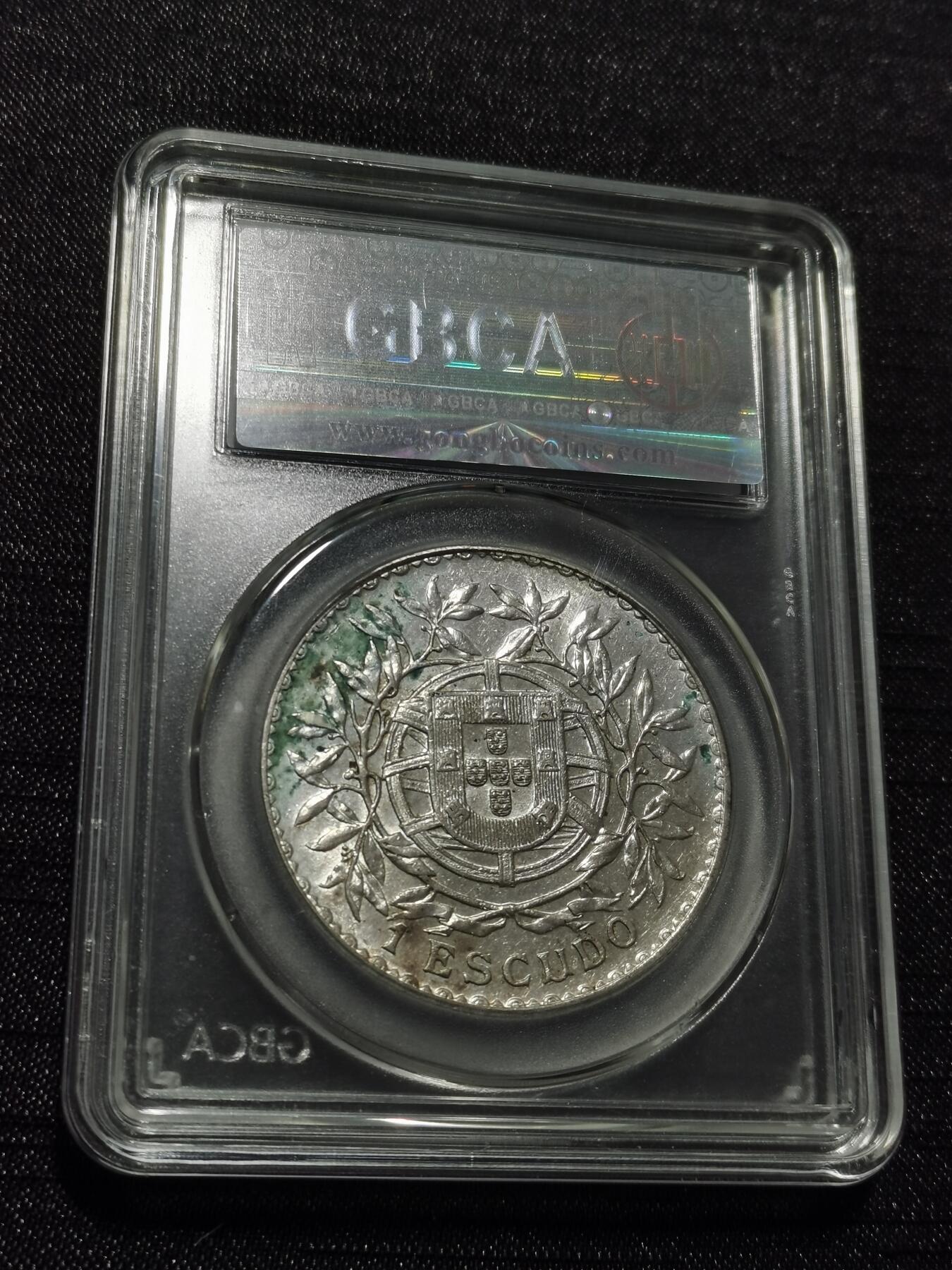 天下钱庄专场欢迎参拍 葡萄牙自由女神1埃斯库多银币