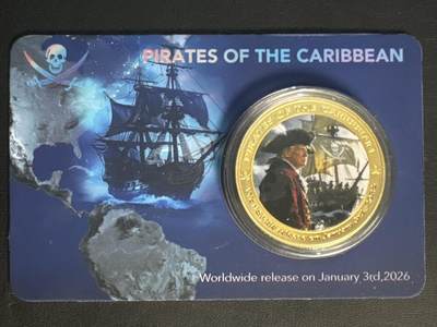 ❤️【币观天下】❤️ 第345期钱币拍卖场- 2026.3.20周五晚上6点半场 长期征集拍品  - 特朗普海盗趣味镀金纪念章