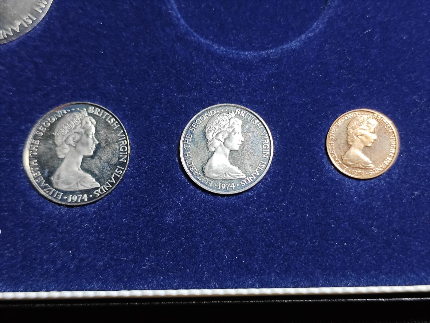 KK钱币收藏小铺   套币专场 2月预留时间 周末发货  维尔京群岛大小面值精制套币