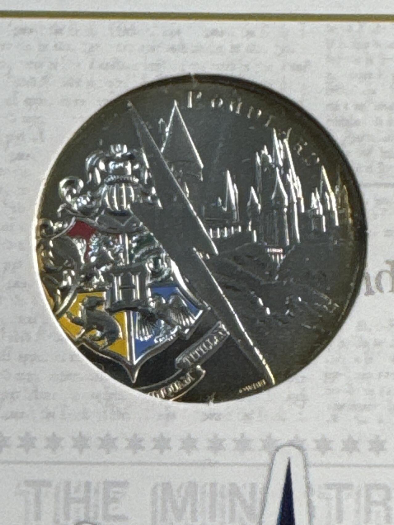 ❤️【币观天下】❤️ 第345期钱币拍卖场- 2026.3.20周五晚上6点半场 长期征集拍品  法国2021年哈利波特系列第18枚霍格沃茨城堡彩色银币卡册