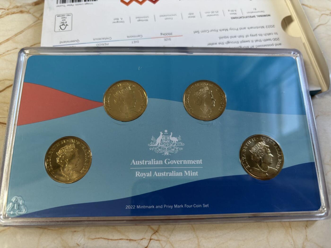 第194期拍卖 澳大利亚2022年恐龙标本系列可怕的蜥蜴纪念套币