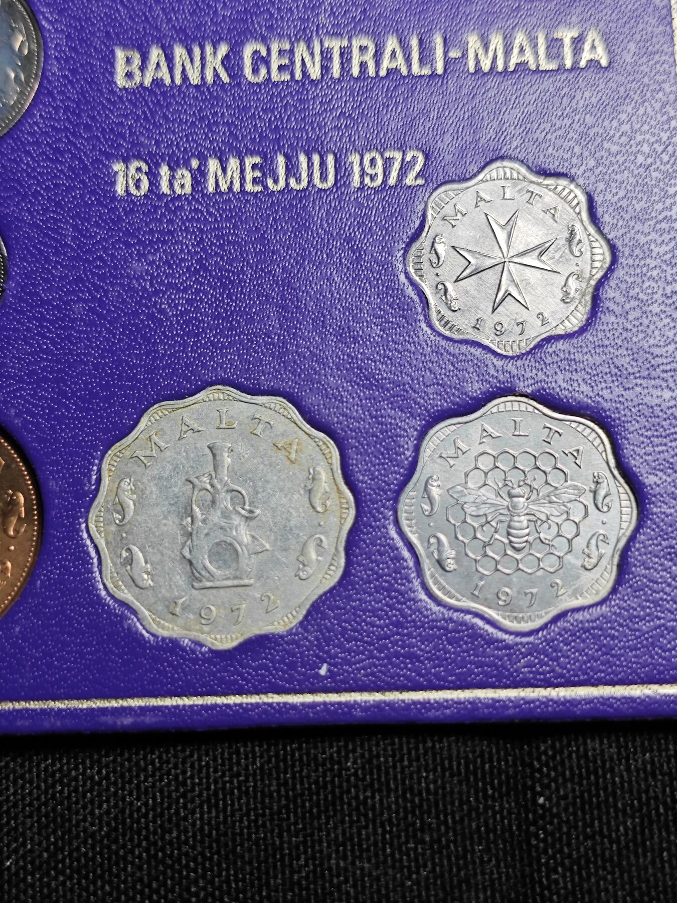 KK钱币收藏小铺   套币专场 2月预留时间 周末发货  1972马耳他清年套币