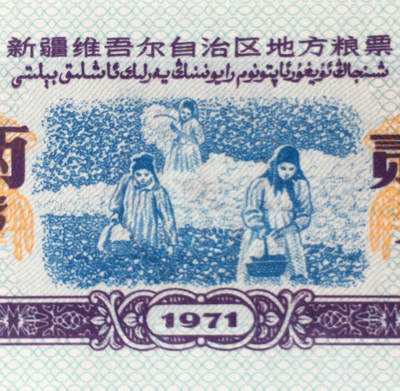         稀少1971年新疆维吾尔自治区地方粮票贰市两双语全新品未流通原版真品如图供应票证旧藏文玩艺术收藏 -         稀少1971年新疆维吾尔自治区地方粮票贰市两双语全新品未流通原版真品如图供应票证旧藏文玩艺术收藏