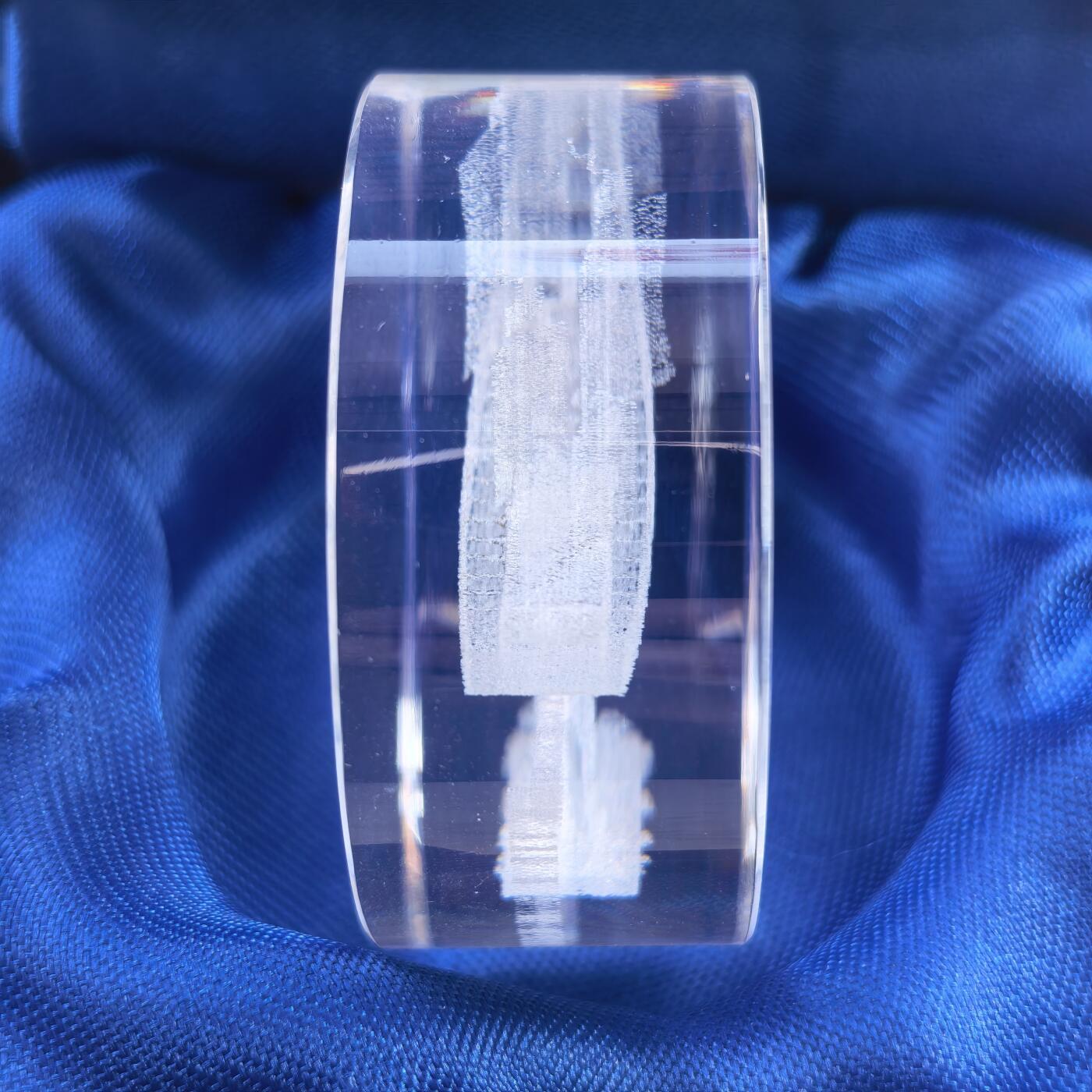 道一币馆币章第一百七十场 原盒证 刚果2004年郑和宝船10法郎水晶币