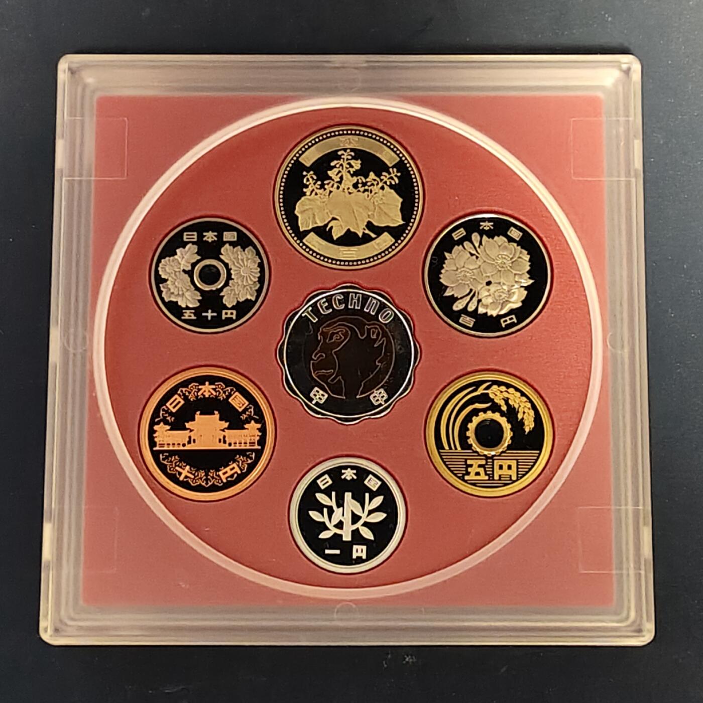 【全场包邮】纯粹捡漏拍513场 【银章】日本2004年官方精制套币-盒证全-含生肖猴年银章