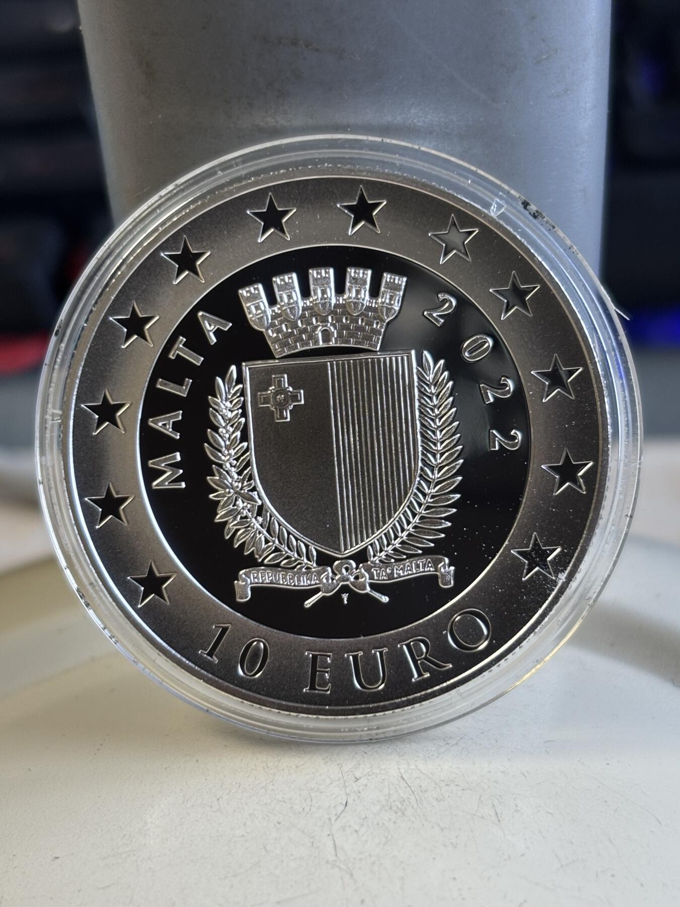 第194期拍卖 马耳他2022年麦哲伦环球航行500周年精制纪念银币28.28克，925银，发行1000枚