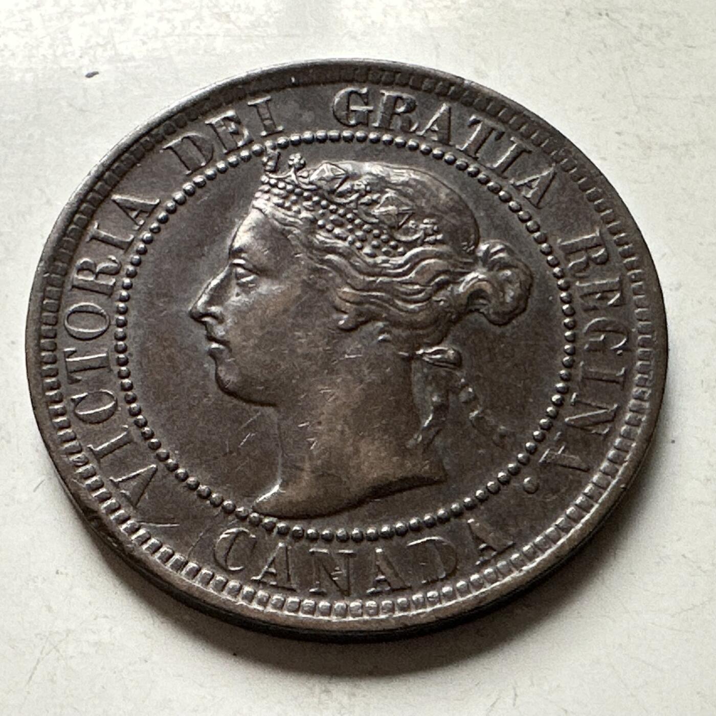 🌹外币初藏🌹🐯2026年第30场   每周二四六晚8️⃣点 接代拍 加拿大1900年维多利亚一分