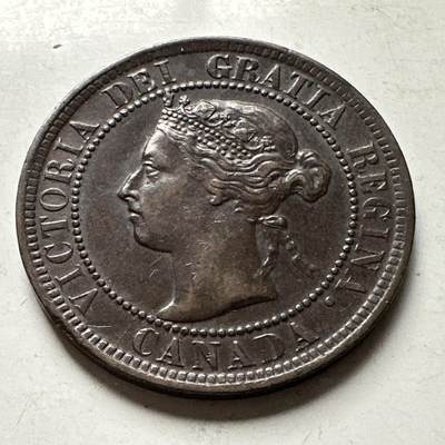 🌹外币初藏🌹🐯2026年第30场   每周二四六晚8️⃣点 接代拍 - 加拿大1900年维多利亚一分