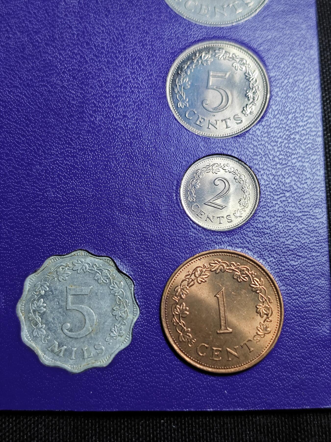 KK钱币收藏小铺   套币专场 2月预留时间 周末发货  1972马耳他清年套币