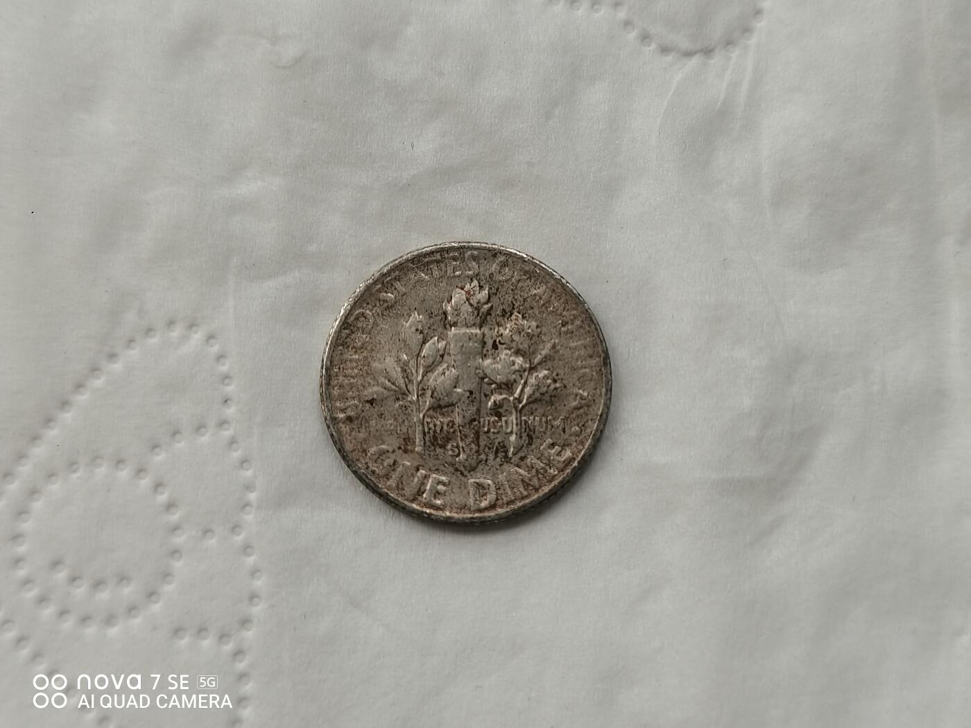 银币 1955年美国10分银币