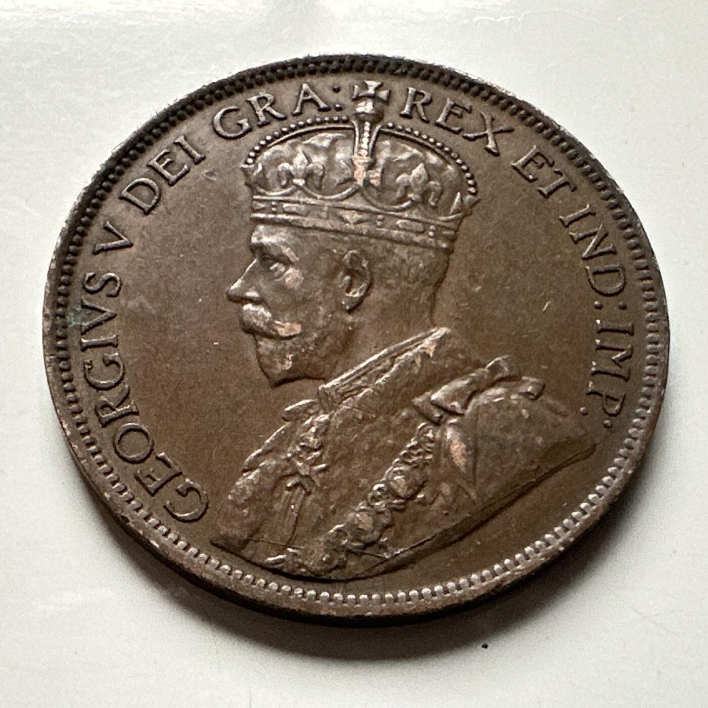 🌹外币初藏🌹🐯2026年第30场   每周二四六晚8️⃣点 接代拍 加拿大 1916年乔治五世1分