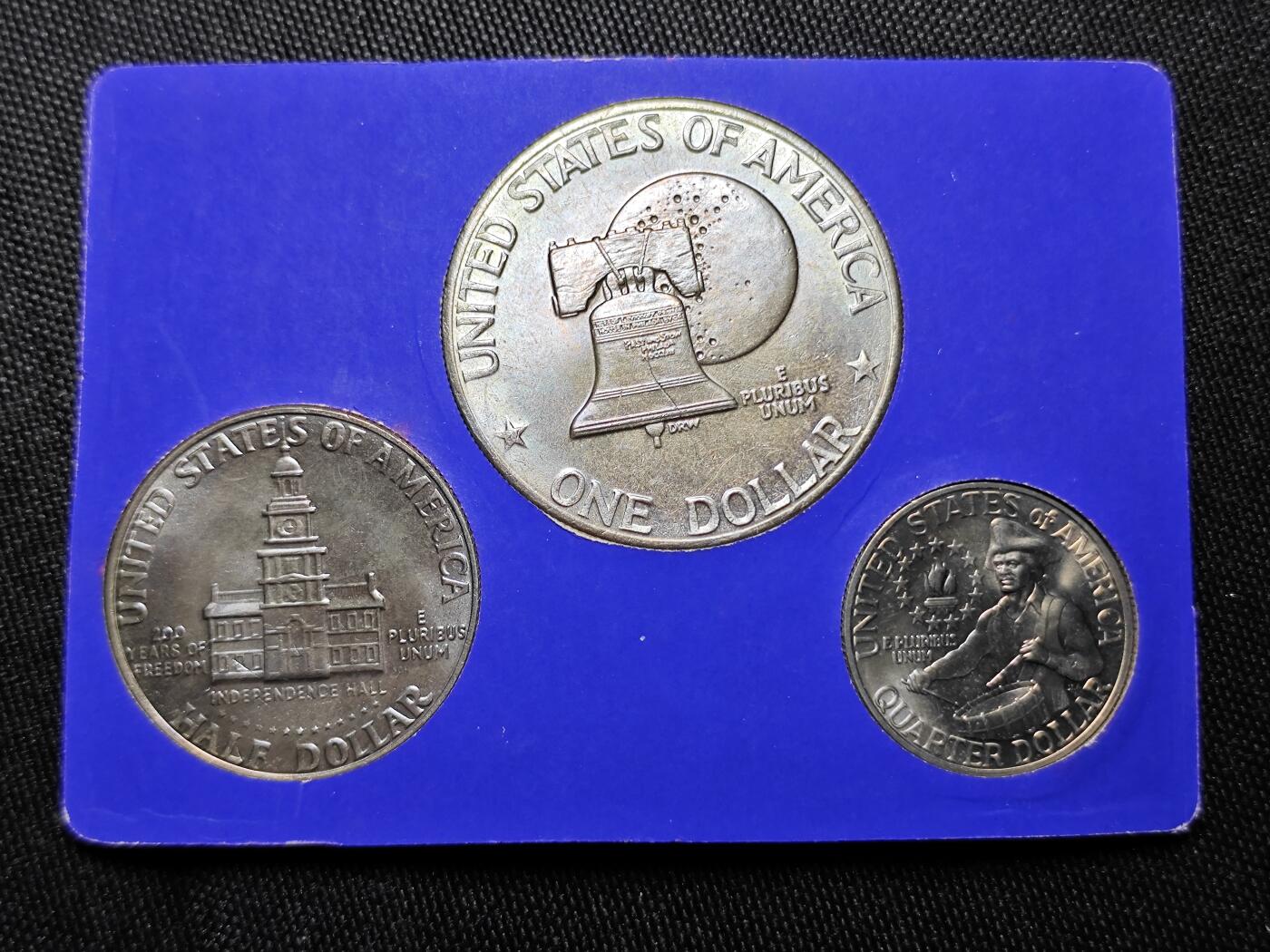 KK钱币收藏小铺   套币专场 2月预留时间 周末发货  美国建国200周年纪念套币