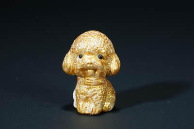 上海都达杂项专场六二【全场包邮】  - 紫砂描金迷你泰迪茶宠69-85