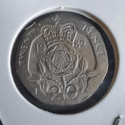 沼泽如烟--第1028场 - 英国1982年20便士