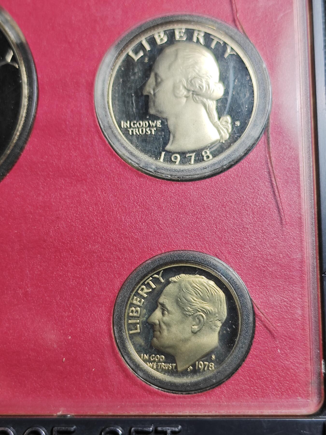 KK钱币收藏小铺   套币专场 2月预留时间 周末发货  1978美国大小面值清年一套 含艾克大一元精制套币