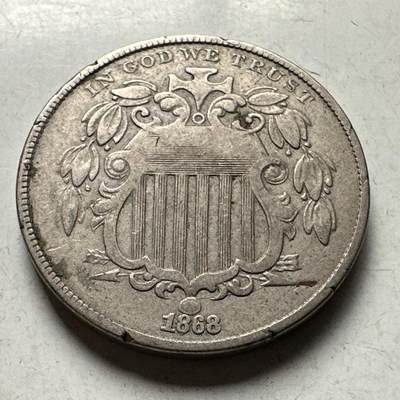 🌹外币初藏🌹🐯2026年第30场   每周二四六晚8️⃣点 接代拍 - 美国1868年5美分