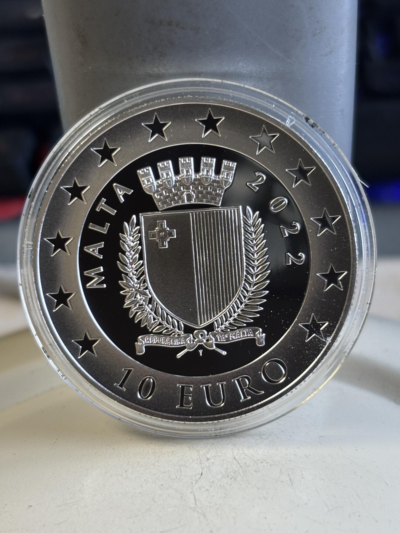 第194期拍卖 马耳他2022年麦哲伦环球航行500周年精制纪念银币28.28克，925银，发行1000枚