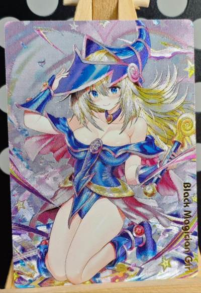 龙虎卡牌-七九场（满200元包邮，无佣金，每周六结拍，欢迎送拍） - 粗闪卡 奇点 手绘女黑魔导