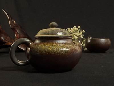零元拍：原矿紫砂壶柴烧德钟+柴烧主人杯（80CC左右） - 零元拍：原矿紫砂壶柴烧德钟+柴烧主人杯（80CC左右）
