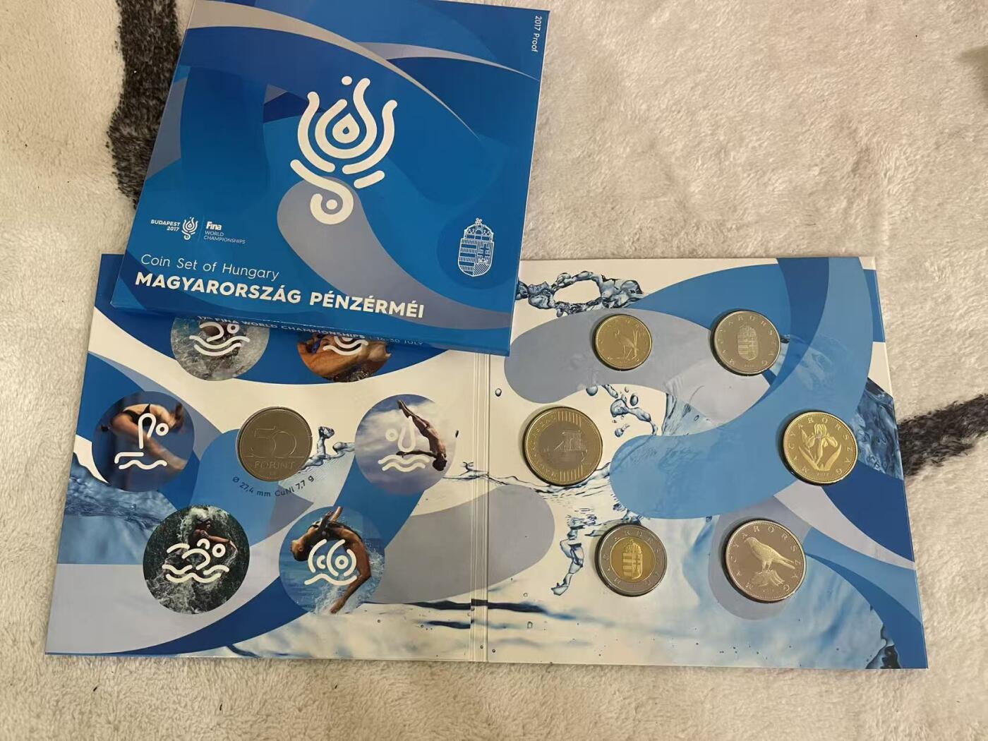 ❤️【币观天下】❤️ 第345期钱币拍卖场- 2026.3.20周五晚上6点半场 长期征集拍品  匈牙利2017年官方精制PS套币 含一枚50福林纪念币 发行量7000套