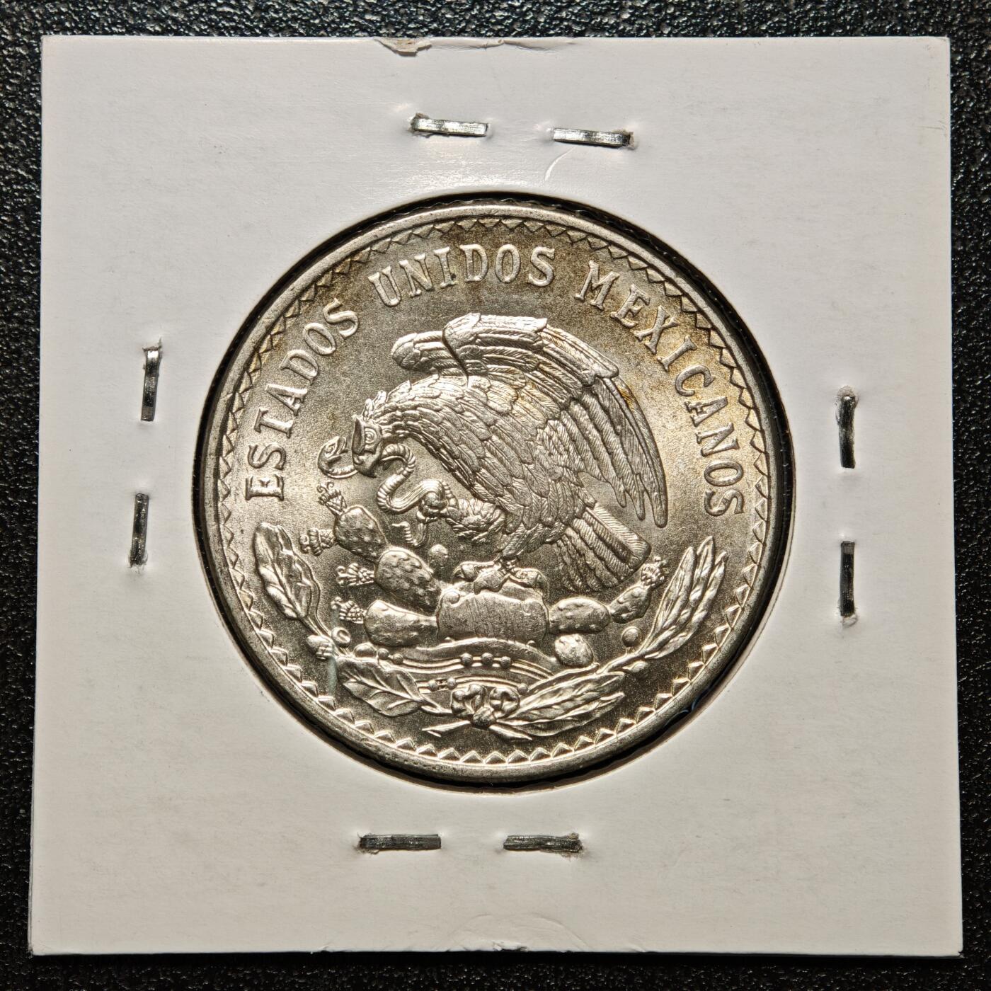 【德藏】世界币章拍卖第168期（拍品征集中~欢迎藏友联系） 老藏家集藏系列之- 1948年 墨西哥1比索银币 直径约：32mm；重约：14g 入册20余年·附有当年购入价