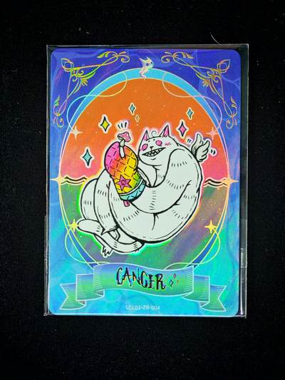 琦卡当当铺～第36期★★新年快乐~各种类型亲签A4都有~支持寄存★★~【9点40结束】扫码加群抽[包邮券]~ - 卡游 怪异猫 星座卡 日期04/07 1张