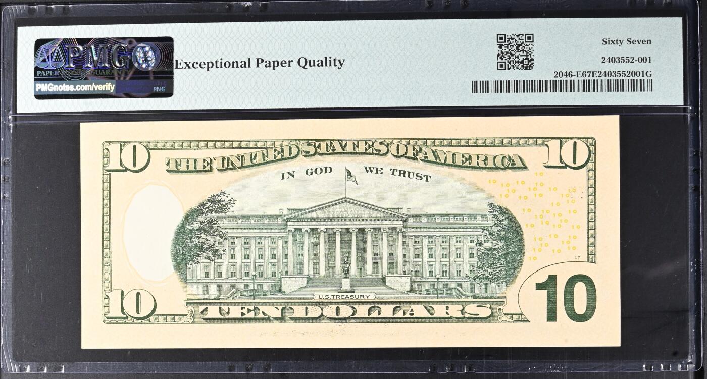 【礼羽收藏】🌏世界钱币拍卖129期 2021年 10美 PMG67E 冠军分