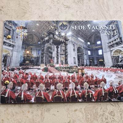 道一币馆币章第一百七十场 - 精装邮币封 梵蒂冈2013年2欧元