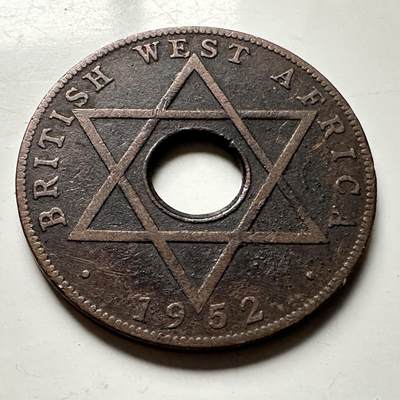 🌹外币初藏🌹🐯2026年第30场   每周二四六晚8️⃣点 接代拍 - 英属西非1952年 半便士铜币