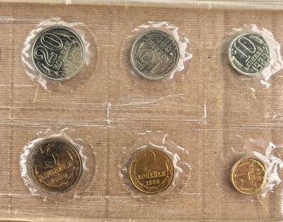 外国优质老铜币银币苏联纪念章，每周六晚九点倒数截拍，满百包邮可寄存，持续收拍 - 精制苏联1989年封装币