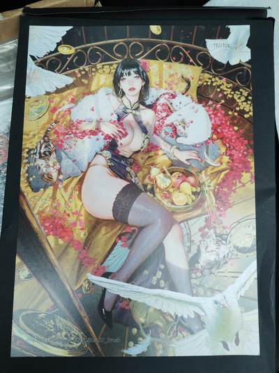 阳大大卡牌拍卖第105期（持续收拍品，周五晚上九点截拍，进群福利早知道） - 【A4限编粗闪】焱卡文化-刷子 人间传 李瓶儿编号A4粗闪 限编197/300