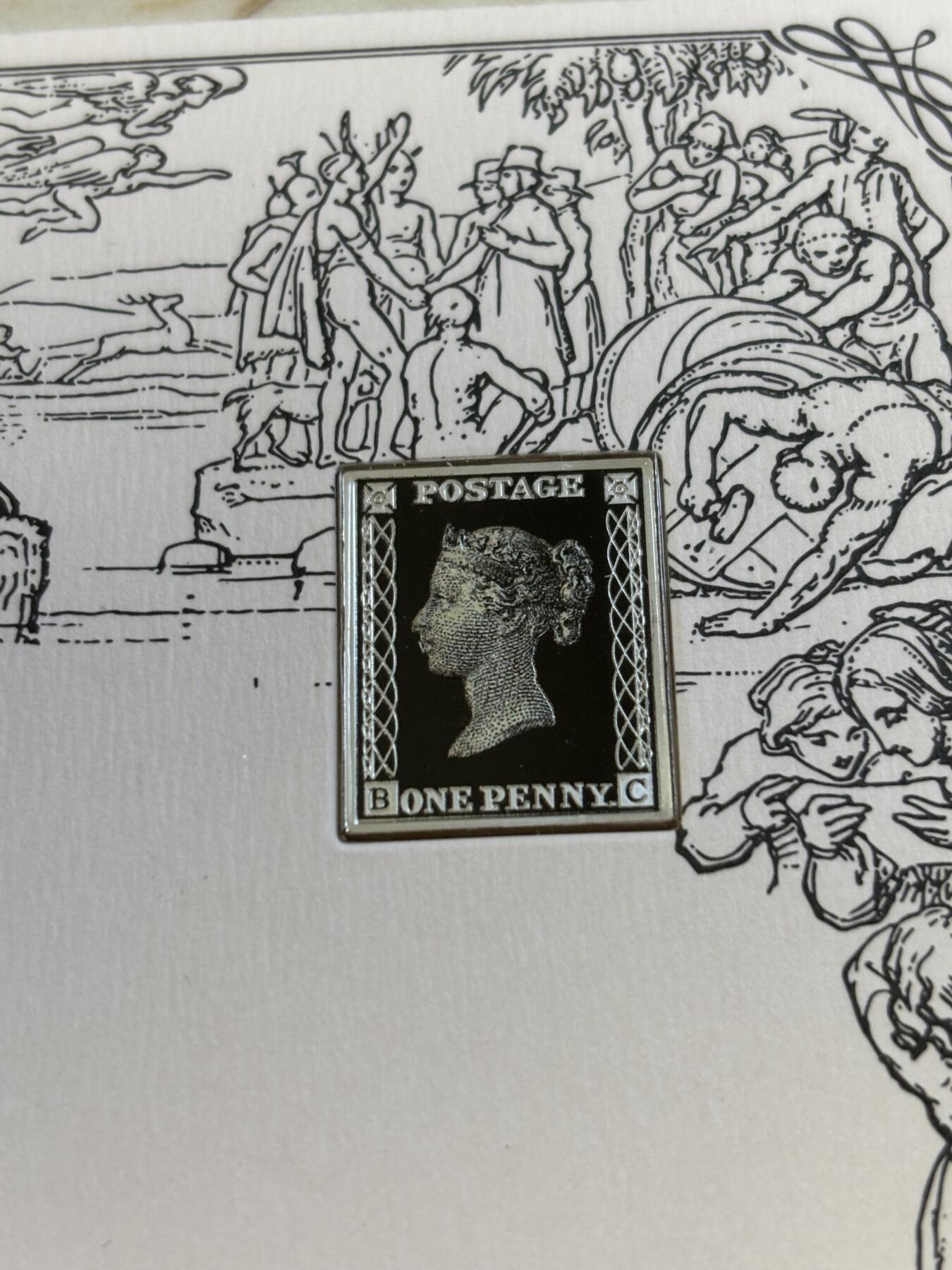 第194期拍卖 纽埃2020年黑便士邮票诞生180周年精制纪念银币，999银，5克，发行3000枚