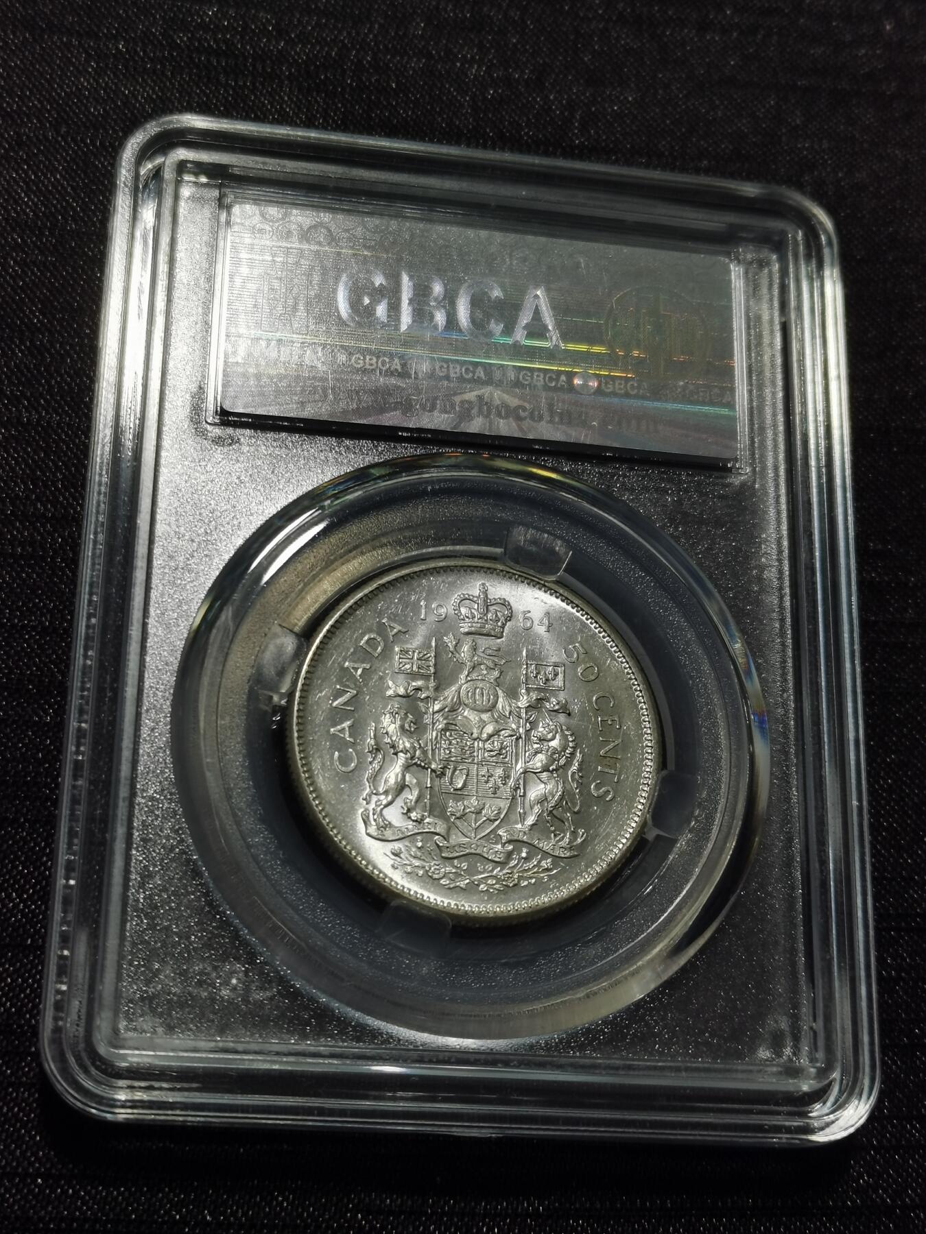 天下钱庄专场欢迎参拍 加拿大伊丽莎白半圆银币